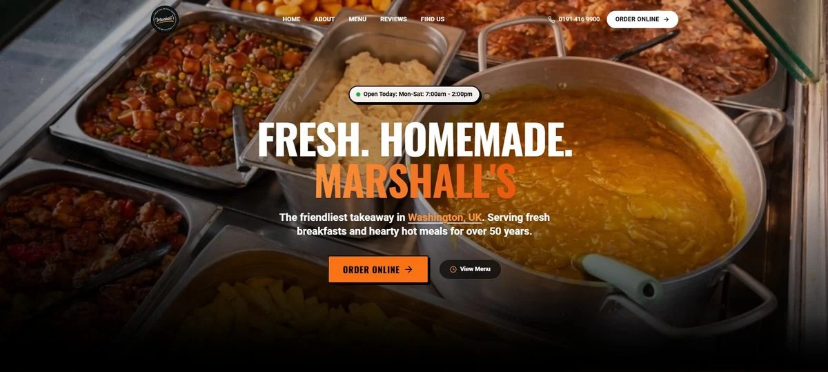 Marshall's Washington website preview