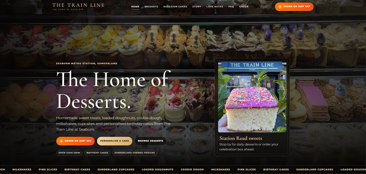 The Train Line website preview